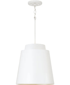 Pratt 1-Light Pendant Matte White