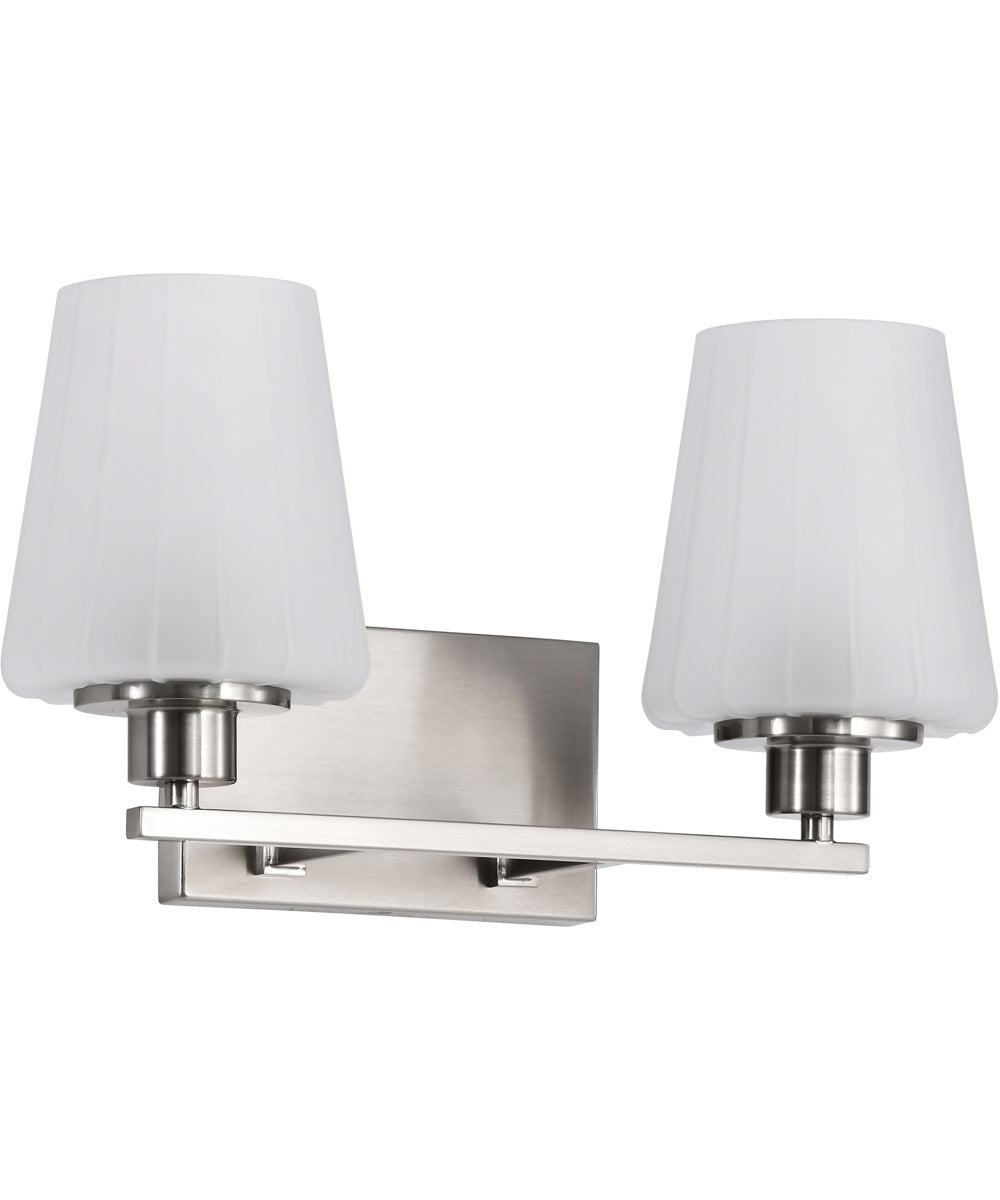 Lune 2-Light Vanity & Wall Brushed Nickel