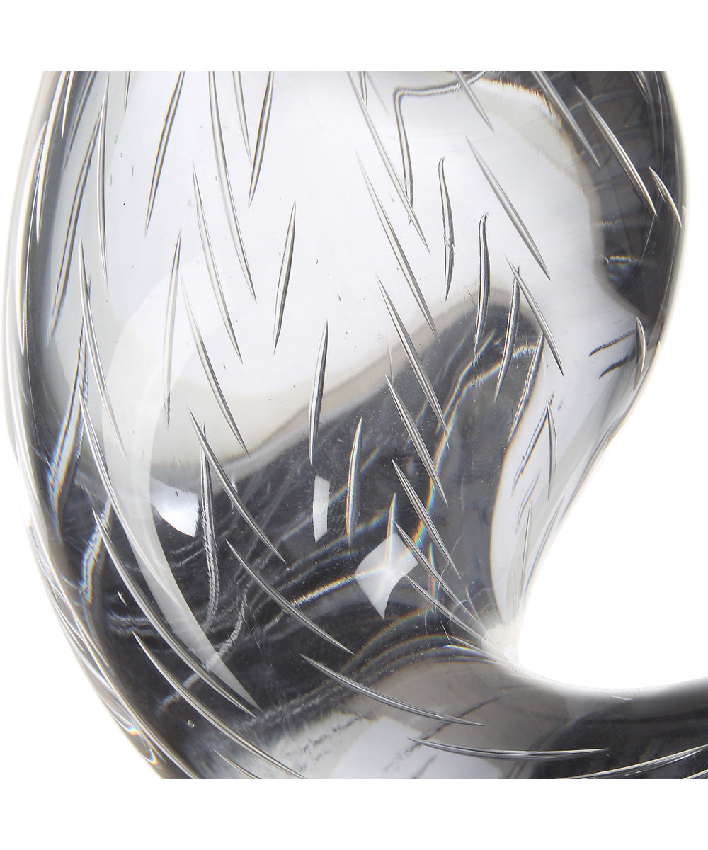 Luminous Twist Glass Sculpture