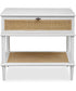 Coast White Rattan Side Table