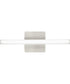 Phase 4 16 in. Small Modern Integrated 3CCT Integrated LED Linear Vanity Light Brushed Nickel