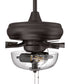EOS 2 Light Clear Bowl 52" Ceiling Fan 2-Light Fan Classic Bronze