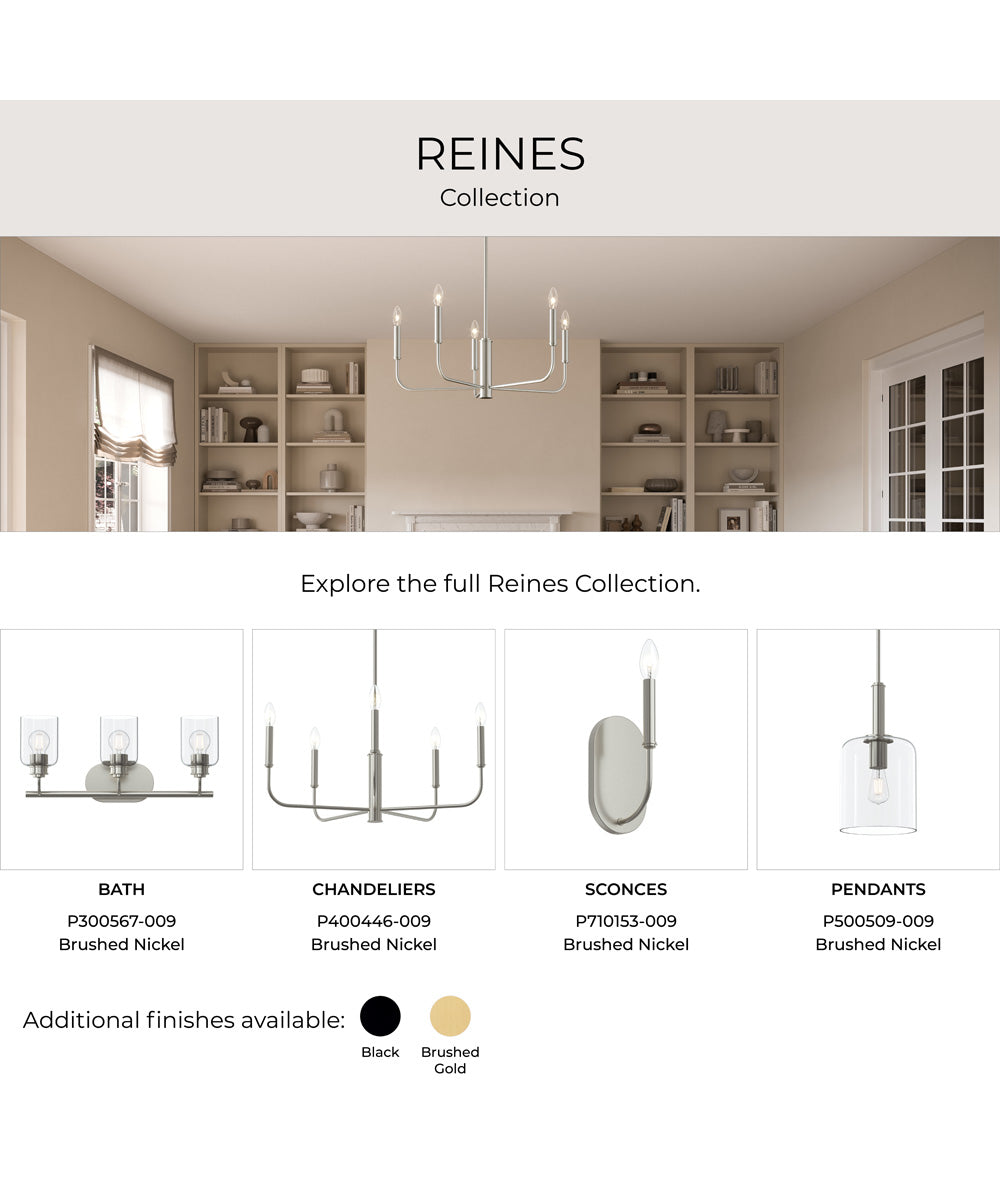 Reines 5-Light Medium Chandelier Brushed Nickel