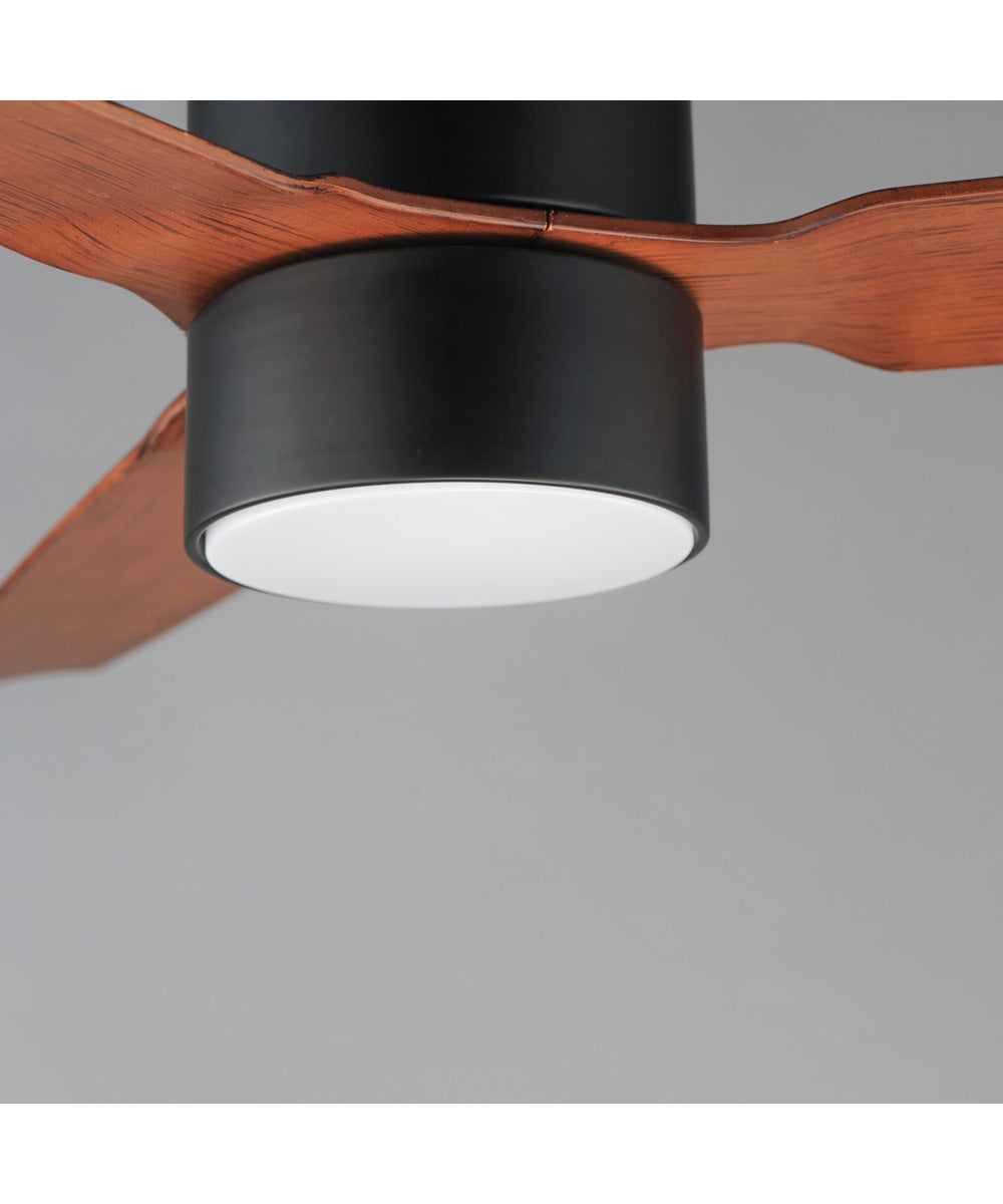 Falcon DC 52 inch Indoor/Outdoor Fan w LED Light Kit Black / Walnut