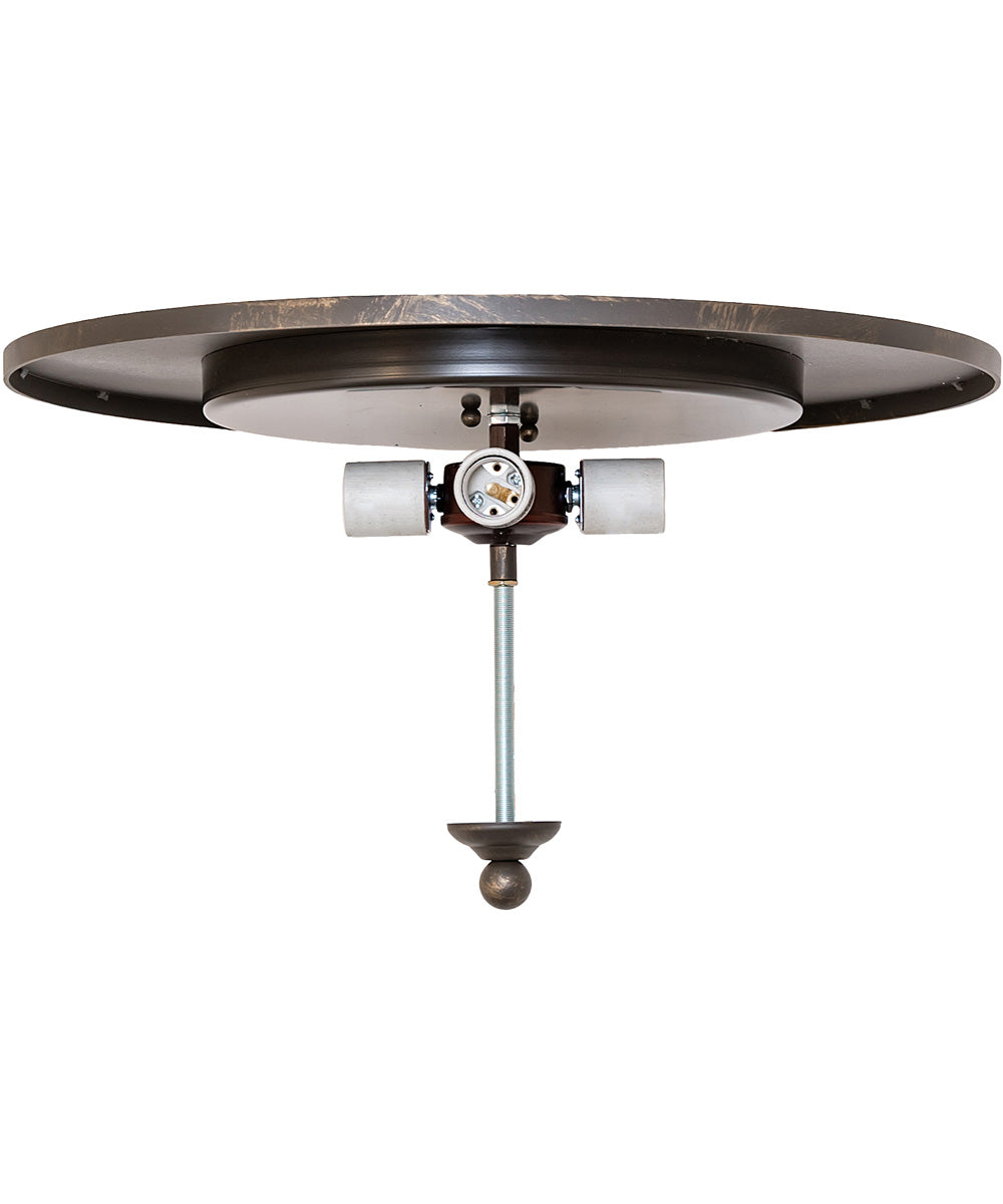 18" Wide Ovum Aquinum Flush Mount
