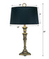 29"H 1-Light Desk Lamp Burnished Brass