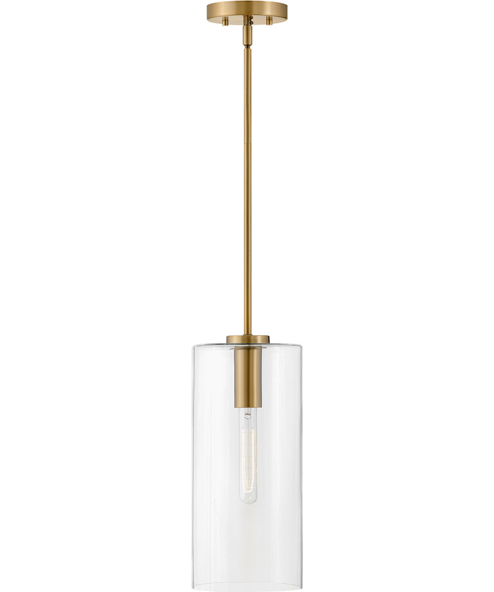 Lane 1-Light Extra Small Single Light Pendant in Lacquered Brass