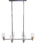 Council 6-Light Lighting Flat Black/Satin Brass