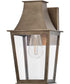 Georgetown Coastal Elements  1-Light Small Wall Mount Lantern in Burnished Bronze