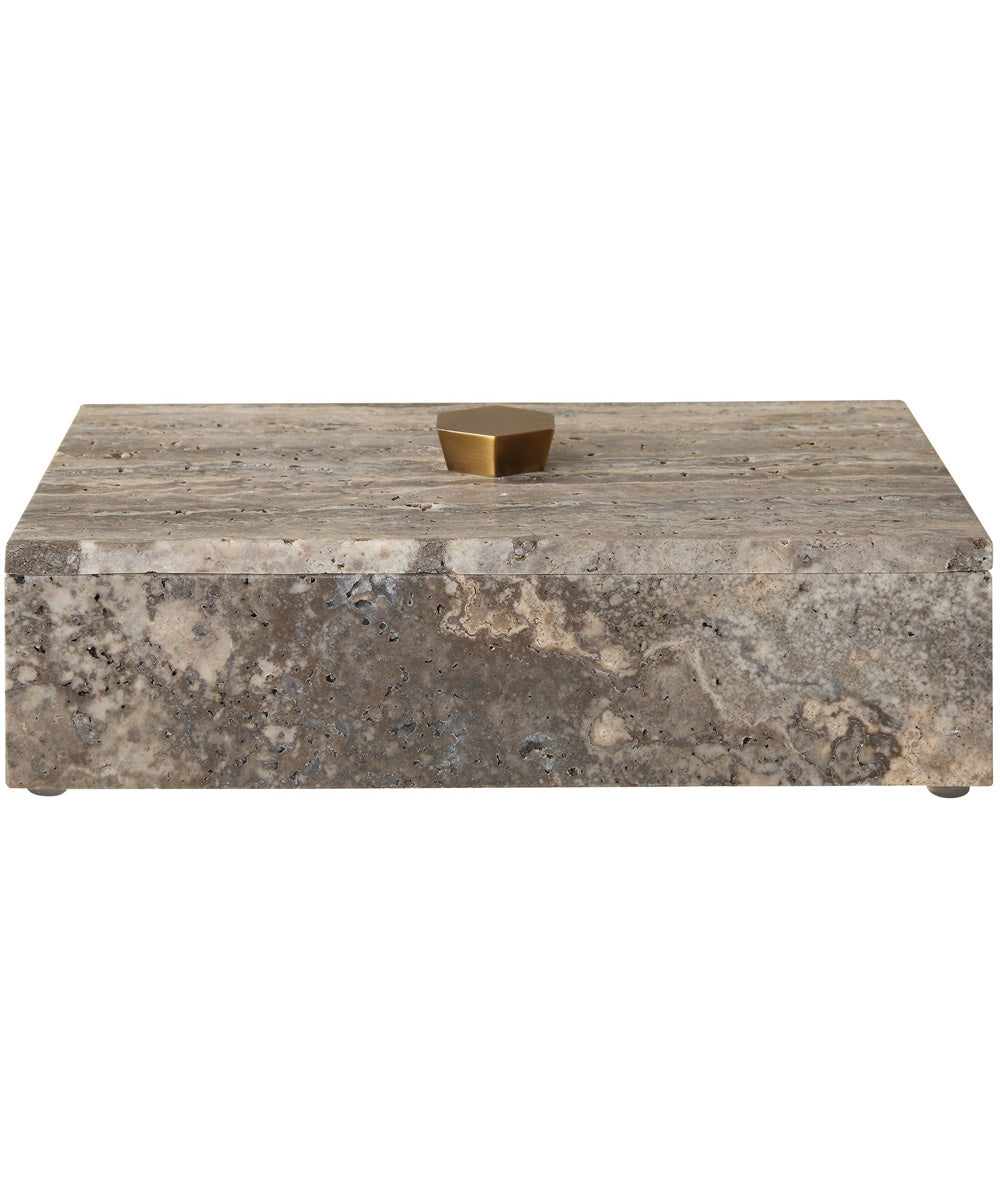 Griseus Travertine Stone Box