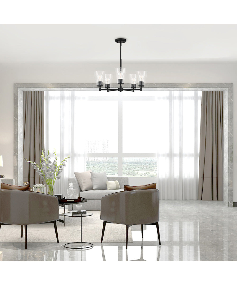 Ingo 5 Light Chandelier Matte Black