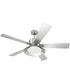 52" Topper 1-Light Fan Brushed Polished Nickel