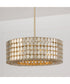 Eliana 4-Light Pendant Champagne Brass