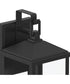 Cantley Medium Outdoor Wall Lantern with Clear Glass Panels Matte Black