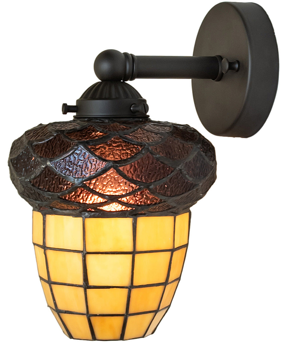 7" Wide Acorn Wall Sconce