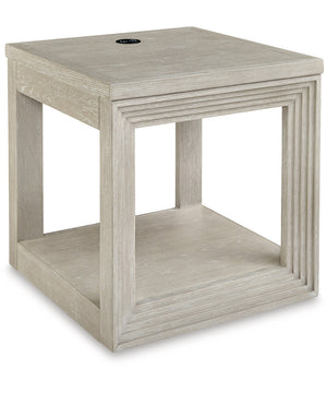 Marxhart Square End Table Bisque