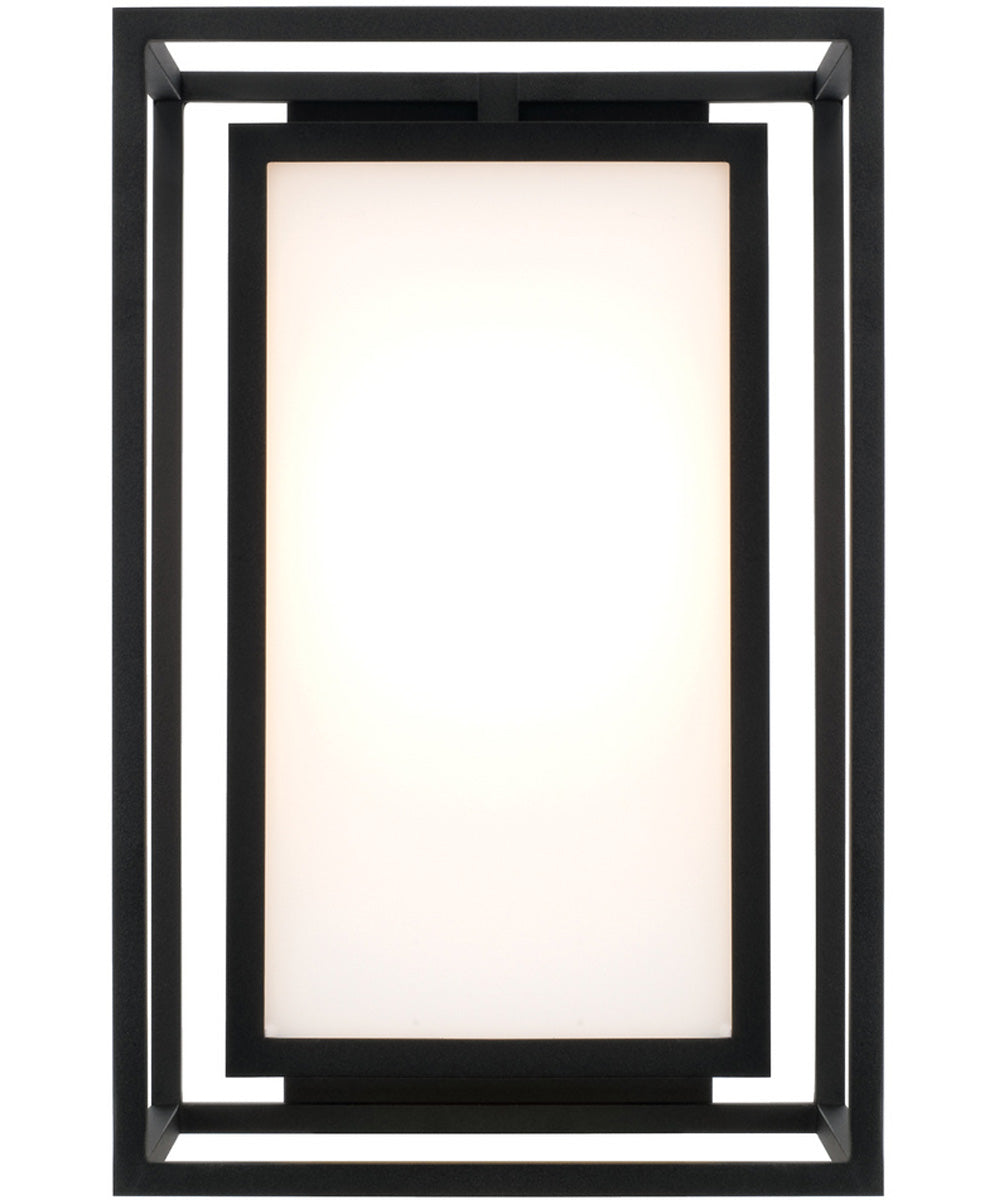 Aiden 1-Light Outdoor Wall-Lantern Black