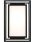 Aiden 1-Light Outdoor Wall-Lantern Black