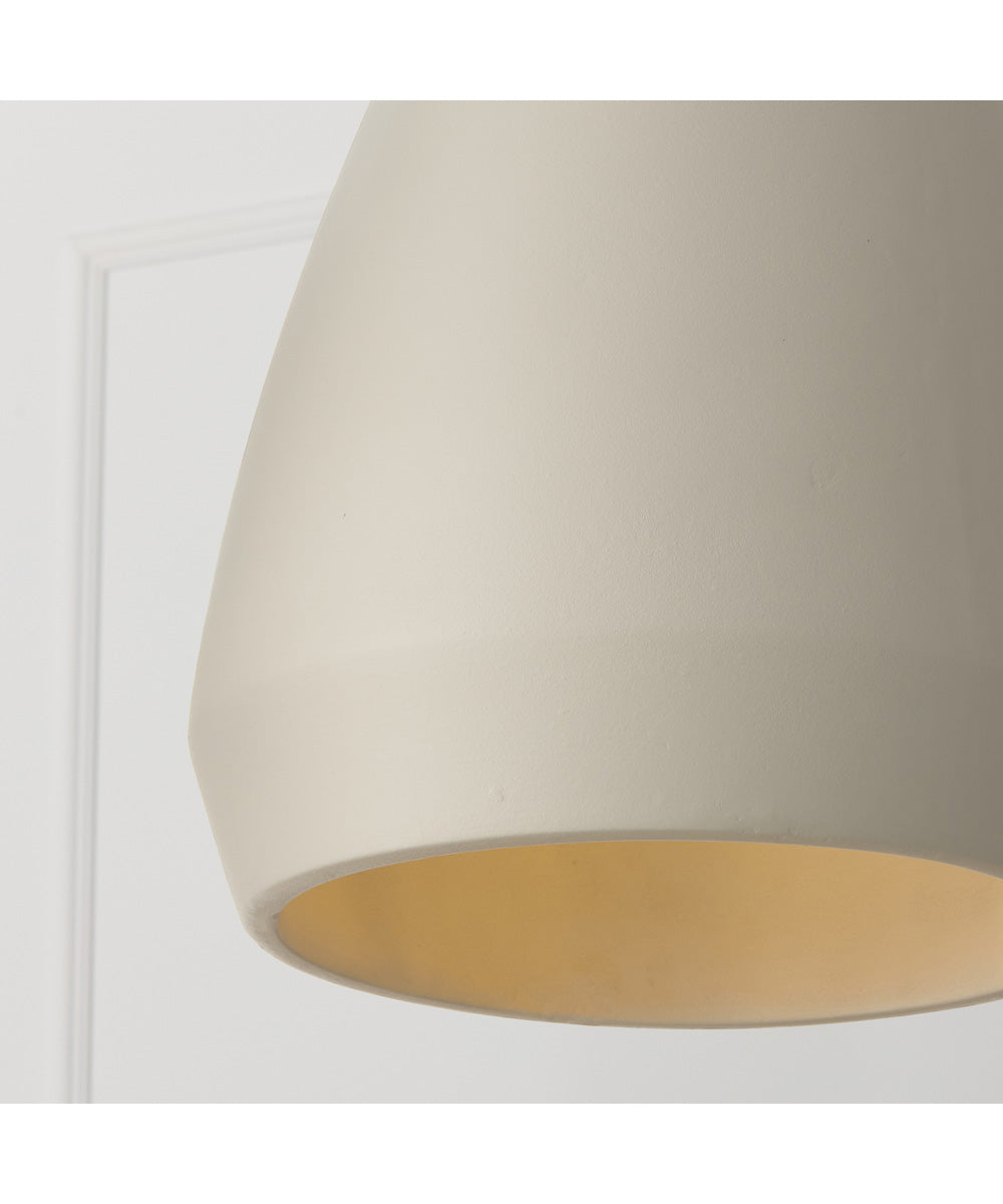 Della 1-Light Pendant Terracotta Ivory