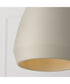 Della 1-Light Pendant Terracotta Ivory