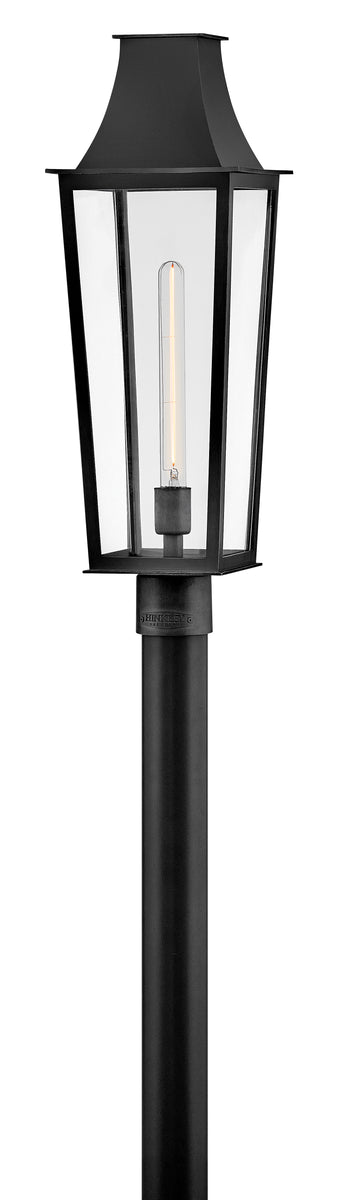 Georgetown Coastal Elements  1-Light Large Post Top Lantern in Black