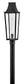 Georgetown Coastal Elements  1-Light Large Post Top Lantern in Black