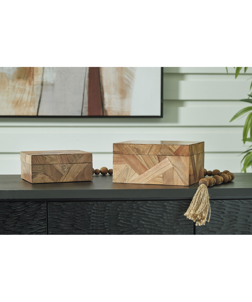 Antford Box Set Set of 2 Brown