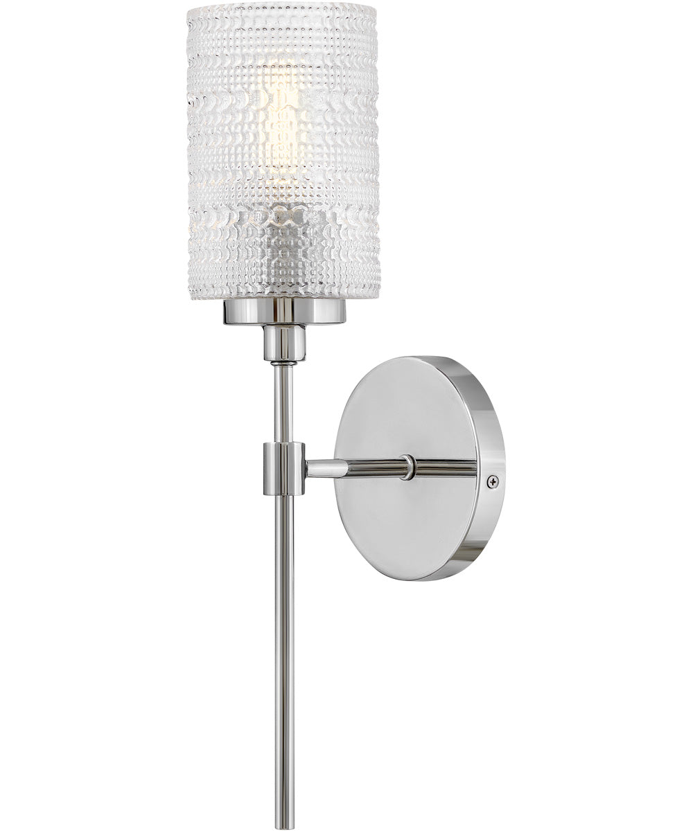 Mabel 1-Light Medium Single Light Sconce in Chrome
