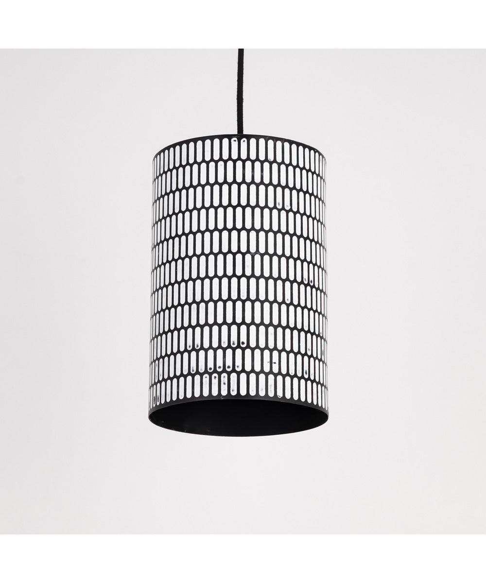Shaka 1-Light Mini Pendant Black / White