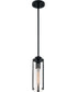 5"W Marina 1-Light Pendant Matte Black