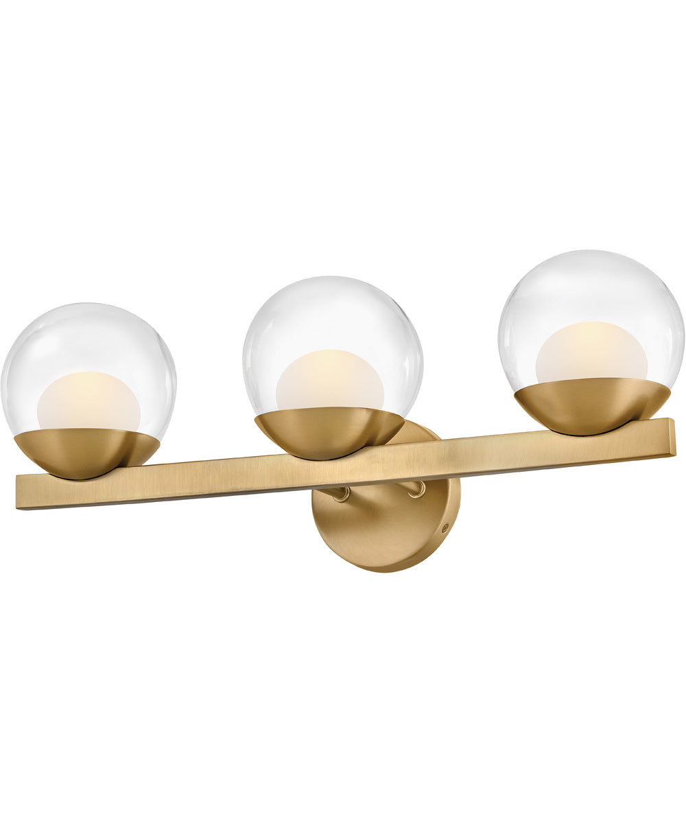 Sunni 3-Light Medium Three Light Vanity in Lacquered Brass