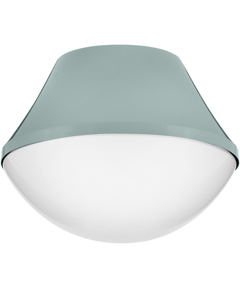 Haddie 1-Light Small Flush Mount in Seafoam