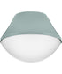 Haddie 1-Light Small Flush Mount in Seafoam