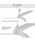 Nirra 52-in. 3-Blade Modern Ceiling Fan Matte White