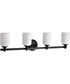 Solara 4-Light Vanity & Wall Matte Black
