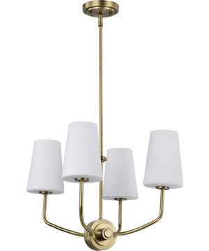 Cordello 4-Light Chandelier Vintage Brass