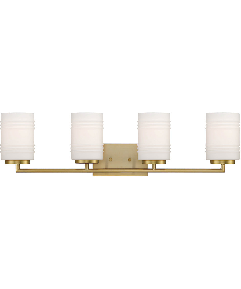 Leavenworth 4 Light Vanity Brushed Gold