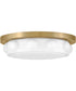 Zoey LED-Light Medium LED Flush Mount in Lacquered Brass