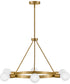 Orla 6-Light Medium Single Tier Chandelier in Lacquered Brass
