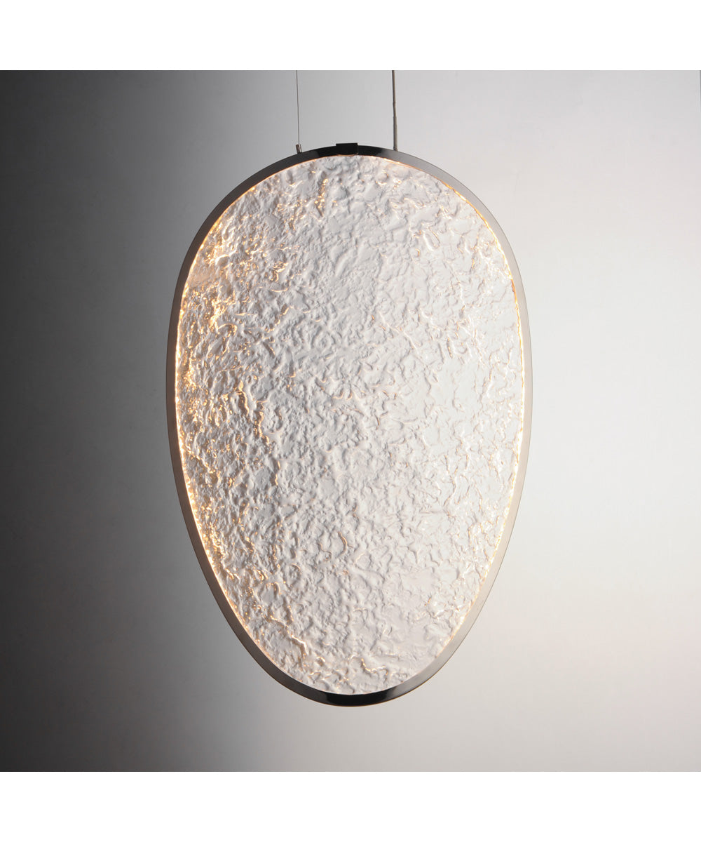 Moonscapes Single LED Pendant Polished Chrome