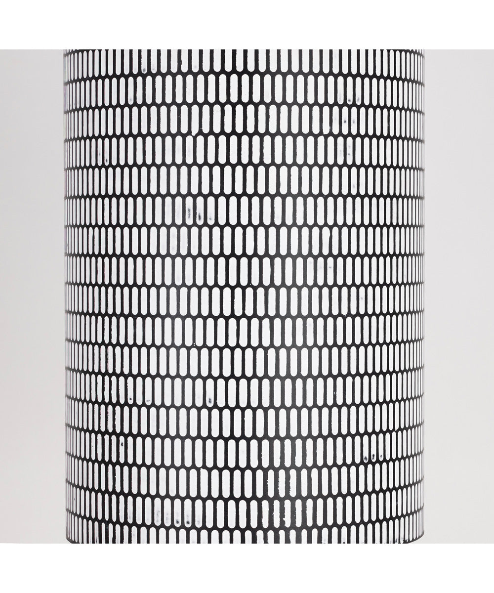 Shaka 1-Light Pendant Black / White