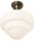 13.5" Wide Revival Schoolhouse Tiered Globe Flushmount
