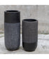 Woven Shadow Vases, Set of 2