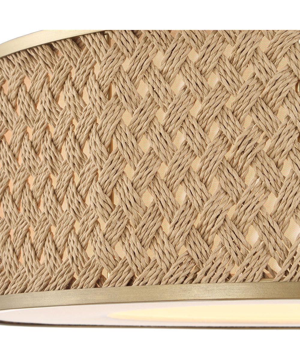 Pinchot 4 Light Rattan Drum Pendant