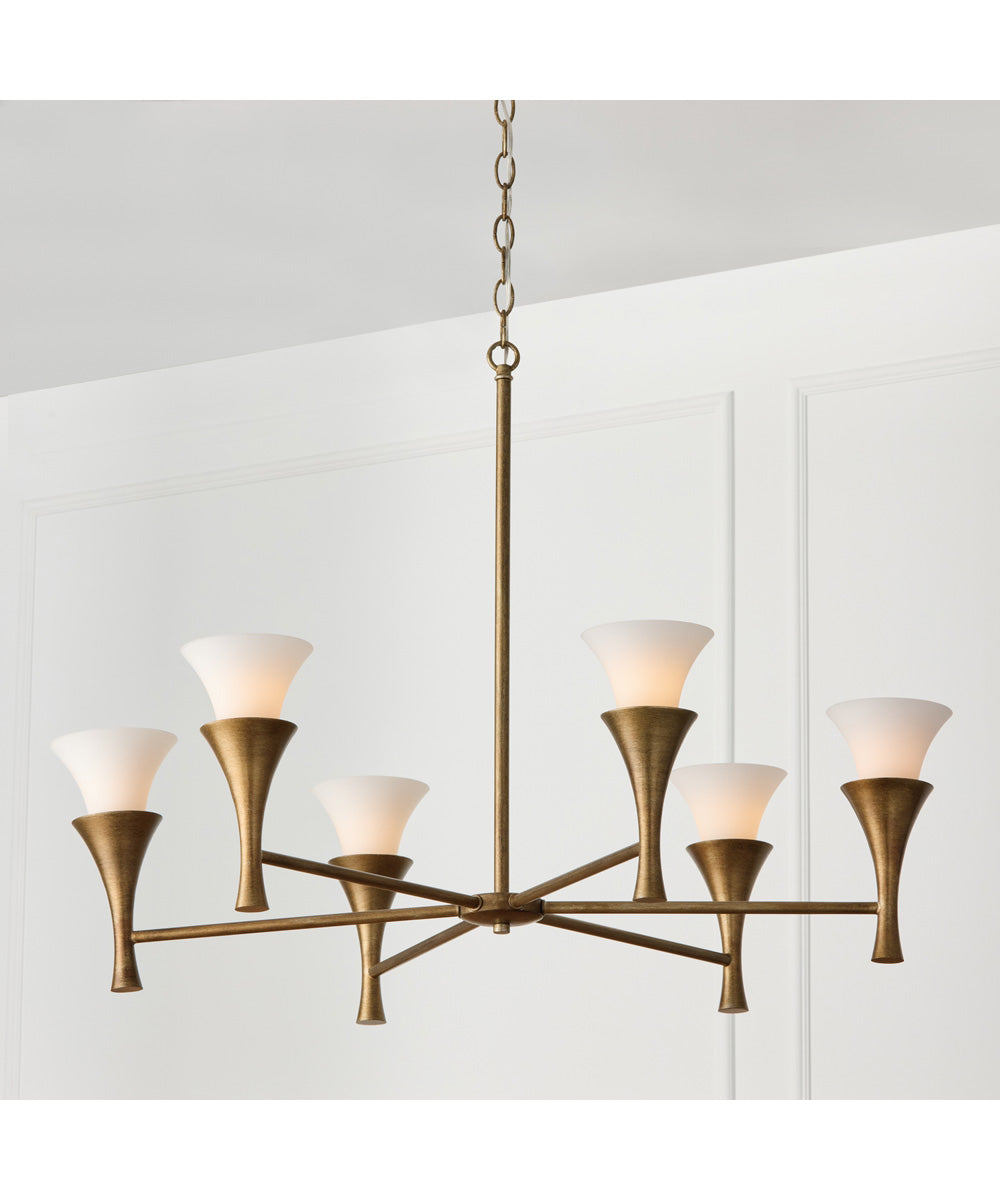 Nola 6-Light Chandelier Mystic Luster