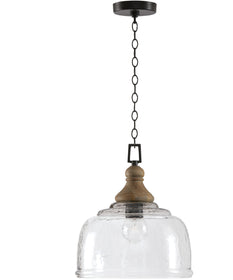 Julian 1-Light Pendant Grey Wash and Iron Silk