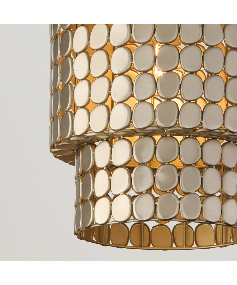 Eliana 1-Light Pendant Champagne Brass