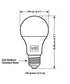 Wind Down A21 100 Watt Dimmable 2700K LED Light Bulb by Brilli (6-Pack)