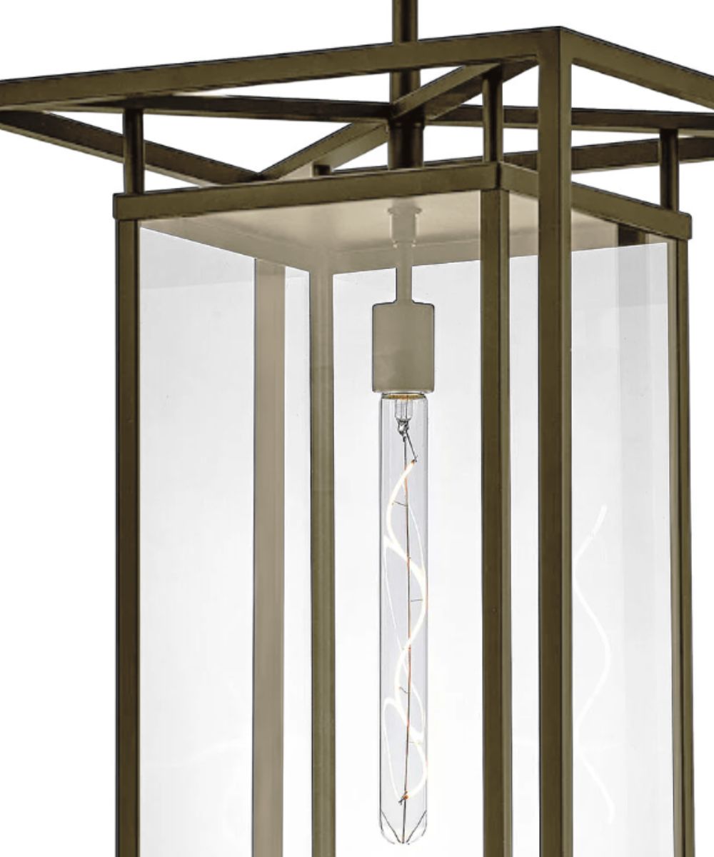 Max 1-Light Extra Large Hanging Lantern 12v in Burnished Bronze