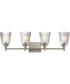 Julip 4-Light Bath Vanity Satin Nickel